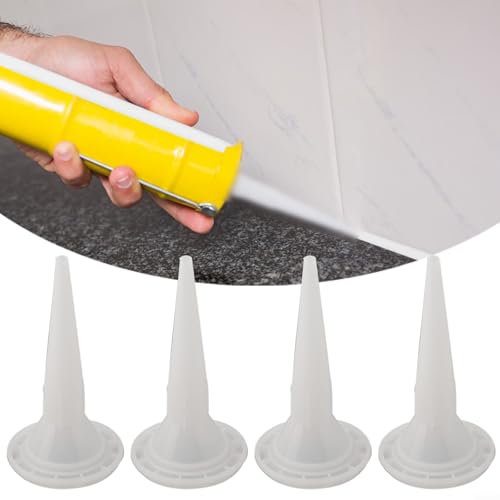 2 Stück Kunststoff-Düsenspitzen für Strukturkleber, geeignet für weichen Kleber, nützlich bei Bau- und Wartungsanwendungen zu Hause (4 Stück) von ZAMETTER