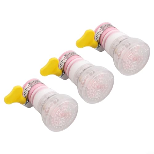 3-teiliges Küchenarmatur-Extender-Set mit verstellbarem Wasserdurchfluss und Filter für den Heimgebrauch (Rosa) von ZAMETTER