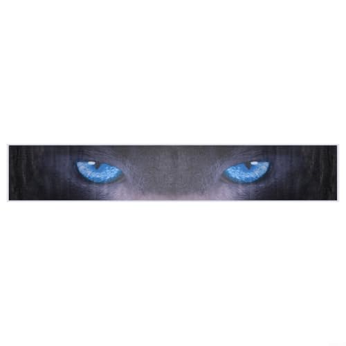 3D Auto Windschutzscheibe Aufkleber Terror Schädel Design Front Heckscheibe Aufkleber Selbstklebende Sonnenschutzfolie Durchsichtige Fahrzeug Dekoration PVC Material Universell Passform 133x21cm von ZAMETTER
