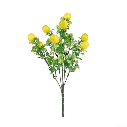 6-teiliges künstliches Zitronen-Deko-Set, lebensechte künstliche Zitronen-Ornamente für Esstisch, Tafelaufsatz, Küchenschüssel, Display, Obstdekoration für Zuhause von ZAMETTER