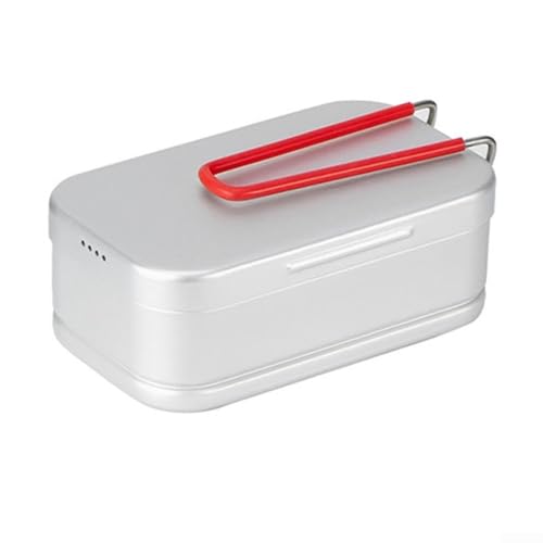 Aluminium-Lunchbox für den Außenbereich mit Dampfgestell, Grill und Mehrzweck-Funktionen Aluminium-Lunchbox für den Außenbereich mit Dampfgestell, Grill und Mehrzweck-Funktionen von ZAMETTER