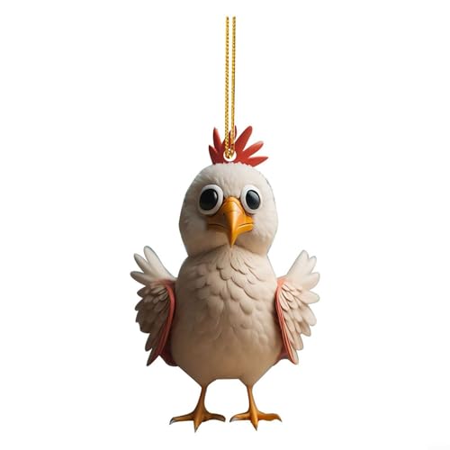 Charmantes Acryl-Huhn-Hängeornament für Feiertage (B) von ZAMETTER