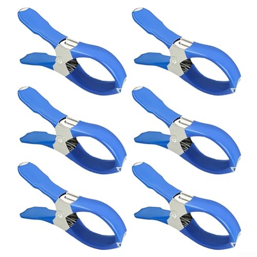 Edelstahl-Poolabdeckungs-Clips für starken Halt Ihrer Poolabdeckung (blau6) von ZAMETTER