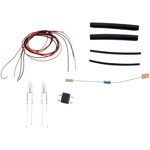 Flackerndes Feuerlicht-Set für Modelleisenbahnen, 3 mm, rote LEDs mit Flackersteuerung, für 12-V-Systeme Flackerndes Feuerlicht-Set für Modelleisenbahnen, 3 mm, rote LEDs mit Flackersteuerung, für 12-V-Systeme von ZAMETTER