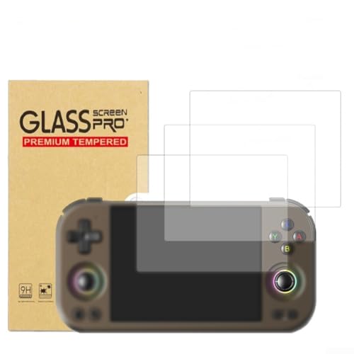 Für Anbernic RG477M Displayschutzfolie aus gehärtetem Glas, Härtegrad 9H, kratzfest und sturzfest, transparent für High-Definition-Display Für Anbernic RG477M Displayschutzfolie aus gehärtetem Glas, Härtegrad 9H, kratzfest und sturzfest, transparent für High-Definition-Display von ZAMETTER