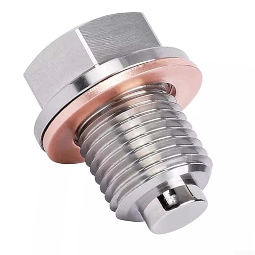 Für M14 x 1 5 Ölablassschraube mit Neodym-Magnet und Kupfer-Unterlegscheibe von ZAMETTER