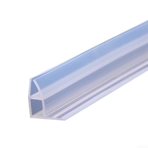 Gummi-Ersatzdichtungsstreifen, 2 m, 612 mm, für Duschtüren, Wasser- und Winddichtleiste, geeignet für Badezimmerglas (8 mm) von ZAMETTER