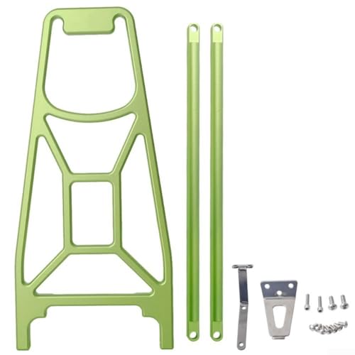 Klappbarer Fahrradträger aus CNC-Aluminiumlegierung, kompatibel mit Pline und Cline Falträdern, einfach zu installieren mit Halterungen und Schrauben (grün) von ZAMETTER