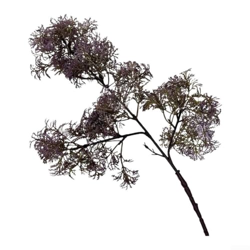 Künstliches Pfauenblumen-Arrangement aus Kunststoff mit mattierter Textur, geeignet für Heimdekoration, hergestellt für Langlebigkeit und visuelle Attraktivität in jeder Inneneinrichtung von ZAMETTER