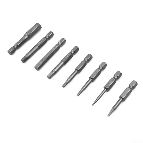 Magnetischer Sechskant-Schraubendreher-Bit für allgemeine Windgruppe, legierter Stahl, 50 mm Länge (3 mm) von ZAMETTER
