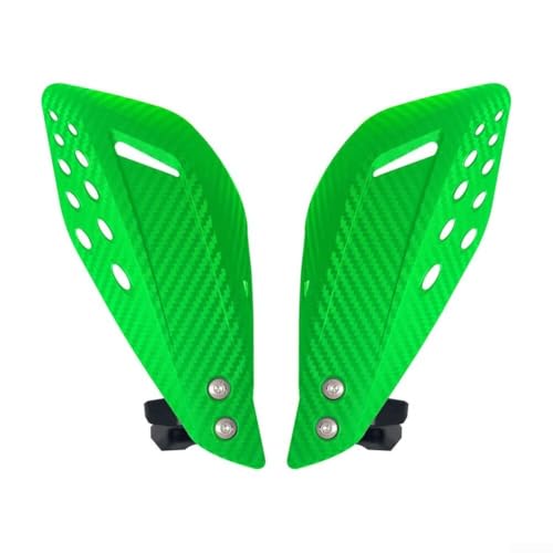 Motorrad-Lenker-Handschutz, winddicht, Motocross-Schutz, ABS-Kunststoff und Aluminiumlegierung, Material für Schlagfestigkeit (grün) von ZAMETTER