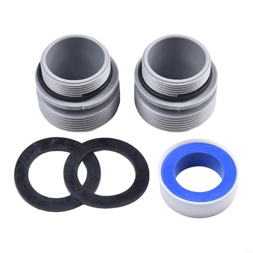 Mühelose Verbindung mit 40 mm Schlauch auf 1 5 Zoll Filteradapter-Set, perfekt für Intex Pool-Systeme (2) von ZAMETTER