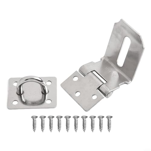 Robuste Sicherheitshalle aus Edelstahl für Türen, Boxen und Schubladen-Schlösser (10,2 cm) von ZAMETTER