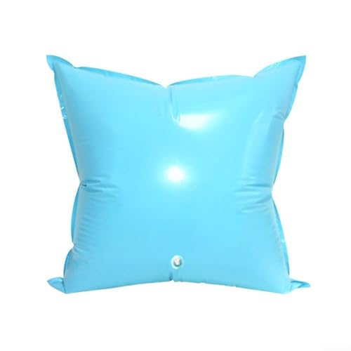 Rundes Winter-Luftkissen für oberirdische Pools 113 cm 122 cm aufblasbares Winterzubehör Dicke PVC-Konstruktion mit verstärkten Ösen zum Schutz vor Schnee Eis (quadratisch113 cm) von ZAMETTER