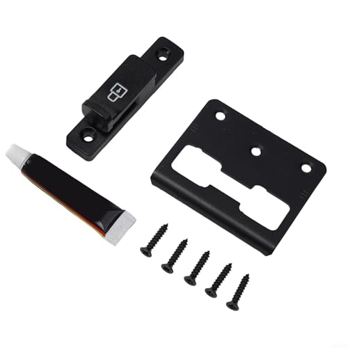 Schiebetürschloss aus Zinklegierung mit Leuchtfunktion im Dunkeln für zusätzliche Sicherheit (3# 90°) von ZAMETTER