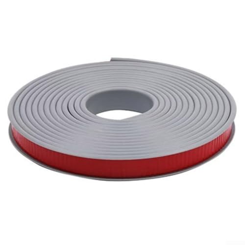 Schlichtes Design des 25 mm U-förmigen TPE-Kantenstreifens sorgt für eine nahtlose Passform auf allen Arten von Haushaltsmöbeln (500 cm grau) von ZAMETTER