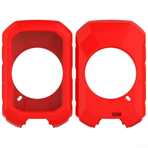 Schutzhülle aus Silikon für Garmin Edge MTB mit Anti-Drop-Funktionen, entworfen zum Schutz vor Kratzern und alltäglichem Verschleiß (rot) von ZAMETTER