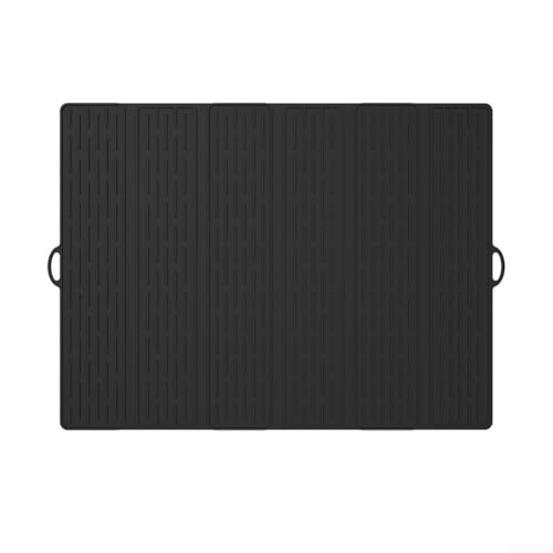 Silikon-Abfluss-Pad mit fortschrittlichen Drainage-Funktionen für Hygiene in der Küche (schwarz) von ZAMETTER