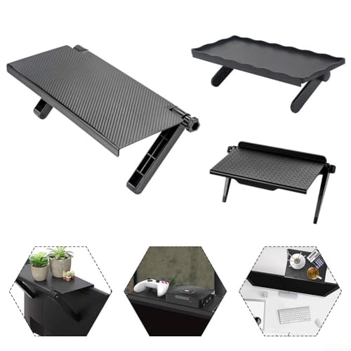 Stabile und stilvolle verstellbare Ablage für Fernseher und Monitor, hält Ihren Arbeitsplatz ordentlich (L) von ZAMETTER