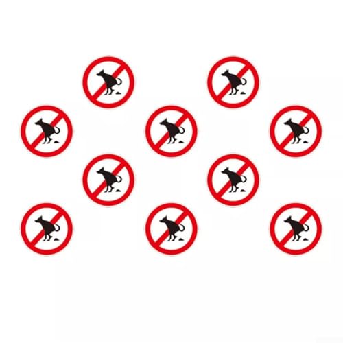 Stop Dogs from Peeing 10 Sheets of No Peeing Dog Poop Schilder für einfache Installation von ZAMETTER