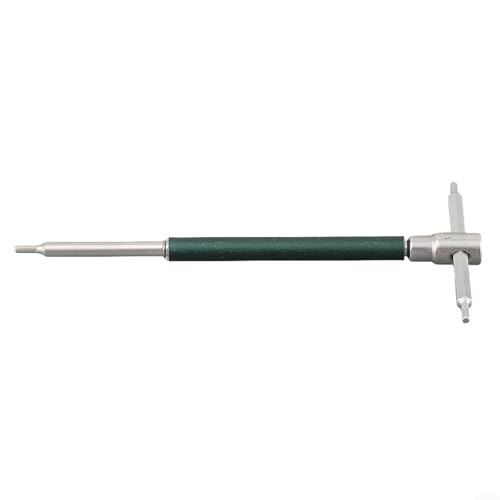 T-förmiger Schiebe-Sechskantschlüssel, 2–10 mm, Edelstahl-Handwerkzeug mit drehbarem Griff für Möbel, Motorrad und Fahrzeugreparatur (2 mm) von ZAMETTER
