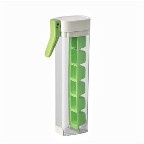 Tragbare Eiswürfelmaschine für einzigartige Cocktails für Würfel, einfache Einhandentriegelung (grün) von ZAMETTER