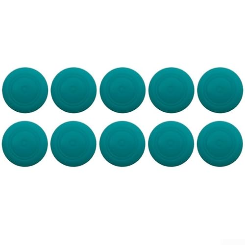 Verbessern Sie die Präzision beim Spielen mit diesem Set von 10 Silikon-Daumen-Wippgriffen für Nintendo Switch Konsolen (grün) von ZAMETTER