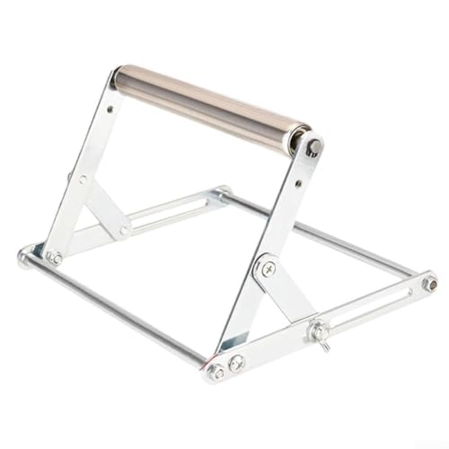 Verstellbarer Tischsägenständer mit Hubtisch und klappbarem Metallrahmen, höhenverstellbar, 25-145 mm, Materialstützhalterung für Schneidemaschine und Holzbearbeitungswerkbank von ZAMETTER