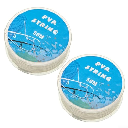 Wasserlösliche PVA-Angelschnur, 50 m, ideal für Karpfenköderbeutel, Versiegelung und Takelösungen (1 Stück) von ZAMETTER