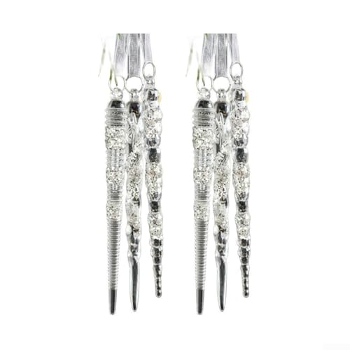 Weihnachts-Acryl-Ornamente mit Stern-, Baum- und Engel-Designs für hängende Dekoration, verleiht saisonalen Displays transparente Eleganz (D) von ZAMETTER