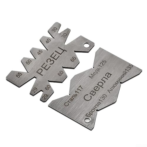 Winkelmesswerkzeug, Edelstahl-Gewindeschneidlehre für Metalldrehmaschine, klein und praktisch Winkelmesswerkzeug, Edelstahl-Gewindeschneidlehre für Metalldrehmaschine, klein und praktisch von ZAMETTER