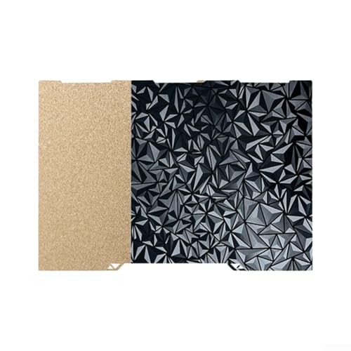 ZAMETTER 2-seitige Bauplatte, 256 x 268 mm, doppelseitig, glatt, strukturiert, beheiztes Bett, magnetische Bettplatte, Textur, abnehmbares PEI-Blatt, abnehmbare Federbettplatten für Kobra 3 Drucker (C von ZAMETTER