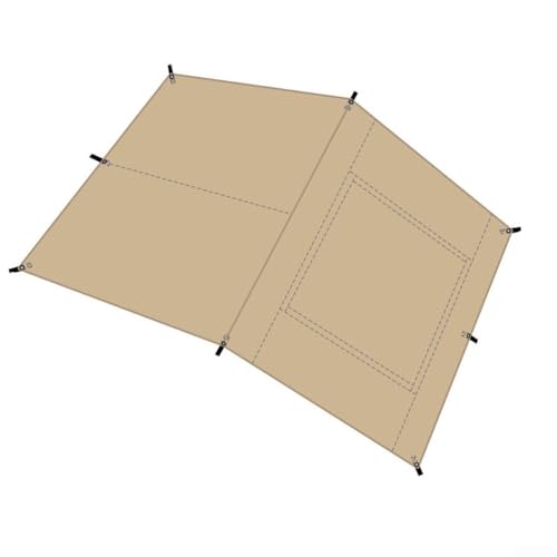 ZAMETTER Auto-Markise Camping Auto Seitenmarkise Zelt Tragbares Fahrzeug Seitenmontage Vorzelte Zelte Wasserdicht Oxford Tuch Dachzelte mit Aluminiumstangen für Outdoor Reisen Abenteuer von ZAMETTER