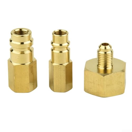 ZAMETTER Automotive Umrüstadapter Set R134A Metall Gewindekonverter Adapter Set mit LP Anschlüssen für Auto Klimaanlage ZAMETTER Automotive Umrüstadapter Set R134A Metall Gewindekonverter Adapter Set mit LP Anschlüssen für Auto Klimaanlage von ZAMETTER