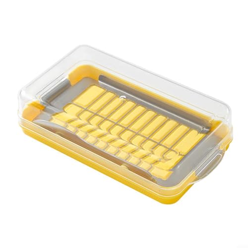 ZAMETTER Butterdose mit Deckel, Käse-Aufbewahrungsbox, Butterstabschneider, abnehmbarer Butterbehälter, transparente Butterschalen (S), UD17Z1861M219FJKZ9149V8L3YX von ZAMETTER