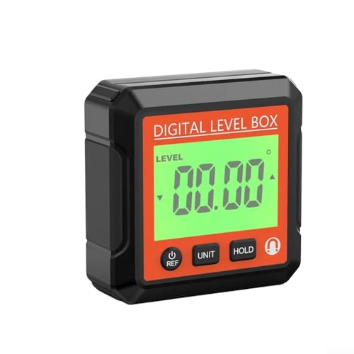 ZAMETTER Digitaler Winkelmesser Magnetischer digitaler Neigungsmesser Winkelmesser Wasserwaage Werkzeug Dual Messmodi Winkelfinder Tragbare Konstruktion Tischlerei Neigungsmesswerkzeuge (LL031) von ZAMETTER