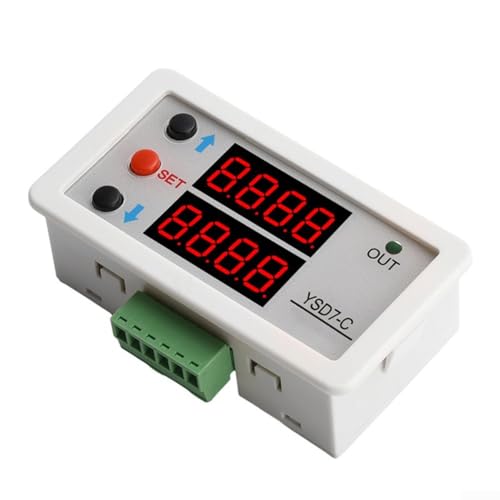 ZAMETTER Digitales Panel Meter DC 6-30V LED Display Spannung Strom Detektor 0-20mA Industrie Embedded Monitor mit Klemmblock für industrielle Steuergeräte von ZAMETTER