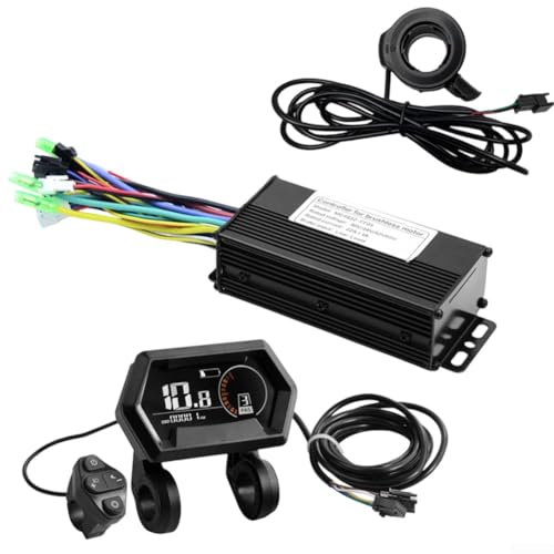 ZAMETTER Elektrofahrrad Lithiumbatterie Modifikation Zubehör Sinus Wave LCD Instrument Controller Elektrofahrrad Ersatz Zubehör von ZAMETTER