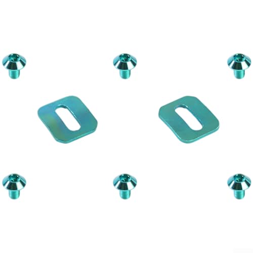 ZAMETTER Fahrradpedal-Stollen mit Ti-Legierungsschrauben, langlebig, eloxierte Oberfläche, M511-Größe, kompatibel mit Time Road Cycling Pedalen (grün) von ZAMETTER