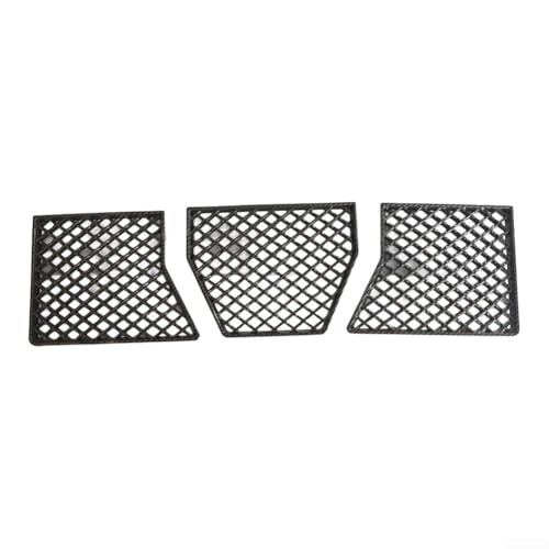 ZAMETTER Frontstoßstange Mitte Unterer Kühlergrill Mesh Guard Set 3 Stück ABS Auto Fronten Stoßstange Zentren Unterer Kühlergrill Mesh Guard Fahrzeug Frontstoßstangen Mitte Senker Kühlergrill Meshs von ZAMETTER