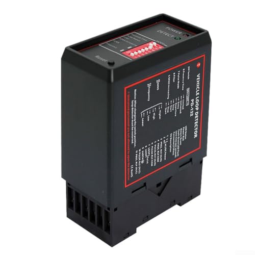 ZAMETTER Induktiver Schleifendetektor, ABS-Gehäuse, DP132, Fahrzeugerkennungssystem, Eink-Schleifensensor, DC12 V/24 V, induktive Schleifen, Erkennungssystem für automatische Türen, Parkzugang von ZAMETTER