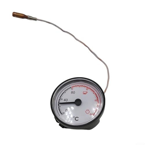 ZAMETTER Kaffeemaschinen-Thermometer, 55 mm, Kaffeemaschine, Kapillarthermometer, professionelles Ba-rista-Milchaufschäumthermometer, Kaffeemaschinen-Zubehör, Edelstahl-Milchaufschäumer-Thermometers(B von ZAMETTER