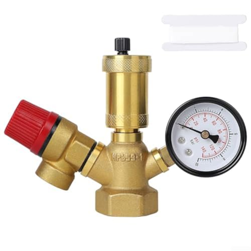 ZAMETTER Messing Kessel Sicherheitsgruppe Set Messing Kessel Sicherheitsventil Gruppenset 6 Bar Heizsystem Schutz Druckentlastung Entlüfter Druckentlastungsventil Kessel Safe-ty Group ZAMETTER Messing Kessel Sicherheitsgruppe Set Messing Kessel Sicherheitsventil Gruppenset 6 Bar Heizsystem Schutz Druckentlastung Entlüfter Druckentlastungsventil Kessel Safe-ty Group von ZAMETTER