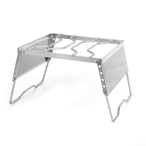 ZAMETTER Outdoor Winddicht Camping Topfgestell Tragbare Edelstahl Herd Halterung Grillrost Set Topf Backblech Halterung mit Windschutzscheibe ZAMETTER Outdoor Winddicht Camping Topfgestell Tragbare Edelstahl Herd Halterung Grillrost Set Topf Backblech Halterung mit Windschutzscheibe von ZAMETTER
