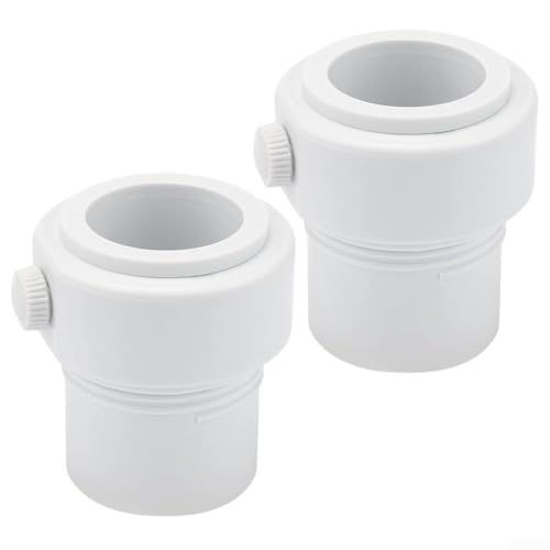 ZAMETTER Pool-Regenschirm-Stabilisator-Hülsen-Adapter, wasserdicht, Pool-Deck-Schirmhalter, Pool-Schirm-Stütz-Stabilisator-Hülsen-Adapter mit Einzelgewinde für runde Schirmstangen (2er-Pack) von ZAMETTER
