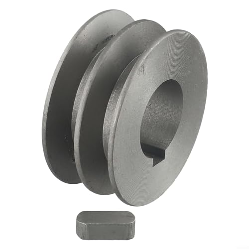 ZAMETTER Riemenscheibe Aus Gusseisen Mit Doppelter Rille A Typ V-Riemenscheibe, Motorrolle Mit Doppelrille Gusseisen-Material(64x30x28mm) von ZAMETTER