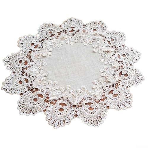 ZAMETTER Runde Tischsets Abwaschbar Rutschfest Tischmatten Untersetzer Zweiseitige PU Platzsets Runde Leinen Esstisch Tischdecke Hitzebeständig Tablema mit Spitze Bestickter Rand ZAMETTER Runde Tischsets Abwaschbar Rutschfest Tischmatten Untersetzer Zweiseitige PU Platzsets Runde Leinen Esstisch Tischdecke Hitzebeständig Tablema mit Spitze Bestickter Rand von ZAMETTER