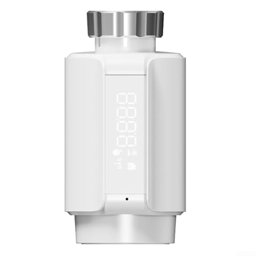 ZAMETTER Smartes Thermostat-Heizkörperventil, kabellos, intelligentes Heizkörperventil, energiesparend, LED-Display, Heizkörper-Thermostatventile, programmierbare Steuerung (Bluetooth-kompatibel) von ZAMETTER