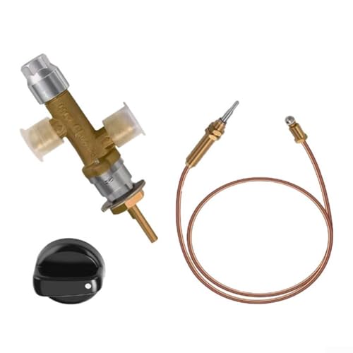 ZAMETTER Steuerventil Kit 61.0 cm Professionelle Gasregelventil Montage Thermoelement Messing Sicherheitsventilsystem Niederdruck Propan Kit für Outdoor Fire P-it Kaminheizung von ZAMETTER