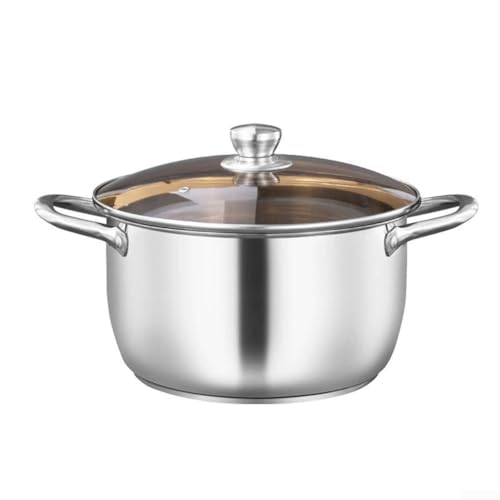 ZAMETTER Suppentopf 304 Edelstahl Doppelgriff Suppentopf 5L Aluminium verkleidet Suppentopf mit Abdeckung Induktionskochfeld Kochtöpfe Set Non Stic-k Dutch Oven Doppelohrgriff verdickter Suppentopf (A ZAMETTER Suppentopf 304 Edelstahl Doppelgriff Suppentopf 5L Aluminium verkleidet Suppentopf mit Abdeckung Induktionskochfeld Kochtöpfe Set Non Stic-k Dutch Oven Doppelohrgriff verdickter Suppentopf (A von ZAMETTER